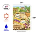thumbnail image 2 of Coffee And Wrens Outdoor House Flag 40" x 28", 2 of 5