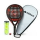 thumbnail image 1 of Pala de Padel con 3 Pelotas Hikeo Funda Grip Raqueta 100% Fibra de Carbono, 1 of 9