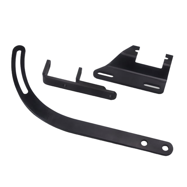 Juego de 3 Piezas de Soporte de Alternador Negro Macarena para Motor SWP 265283 350 SBC