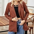 thumbnail image 6 of TAGOLD Womens Cardigan Coats,Fashion Woman Long Sleeve Open Front Loose Outerwear Solid Blouse Coat Tops Button Blouse, 6 of 7