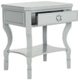 thumbnail image 3 of SAFAVIEH Alaia Modern Glam One Drawer Night Stand, Grey, 3 of 14
