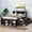 Espresso, variant on Noble House Full Bed with Bookcase Headboard, 6 Storage Drawers and Bed-End Storage, Pine Wood Frame, White