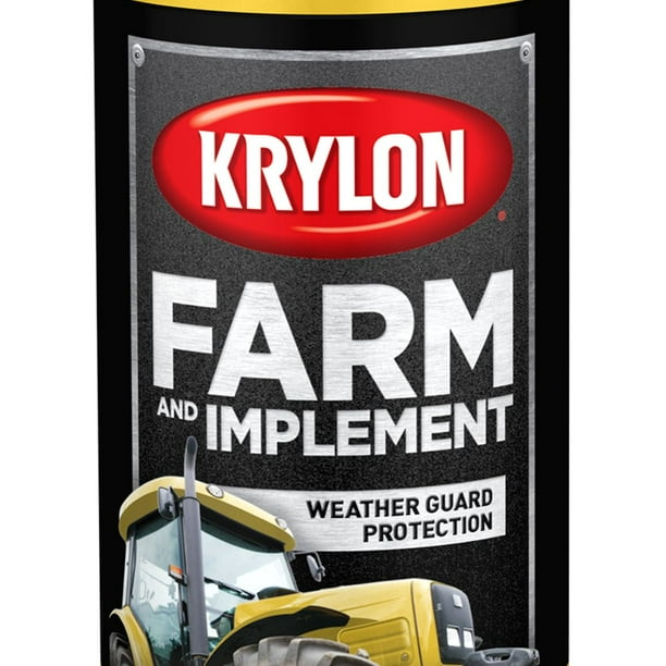 Krylon Farm & Implement Paint, High Gloss, John Deere Yellow, 12 oz.