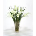 thumbnail image 1 of Lys de Calla Blanc de Waterloo dans un Grand Vase Cannelé, 1 of 1