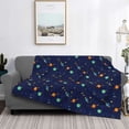 thumbnail image 2 of Fotbe Space Galaxy Manta de Franela con Estampado, Manta Ultrasuave para Cama, Sofá, Auto, Hipoalergénica y Antibolitas-60"x50", 2 of 6