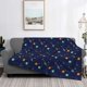 thumbnail image 2 of Fotbe Space Galaxy Manta de Franela con Estampado, Manta Ultrasuave para Cama, Sofá, Auto, Hipoalergénica y Antibolitas-60"x50", 2 of 6