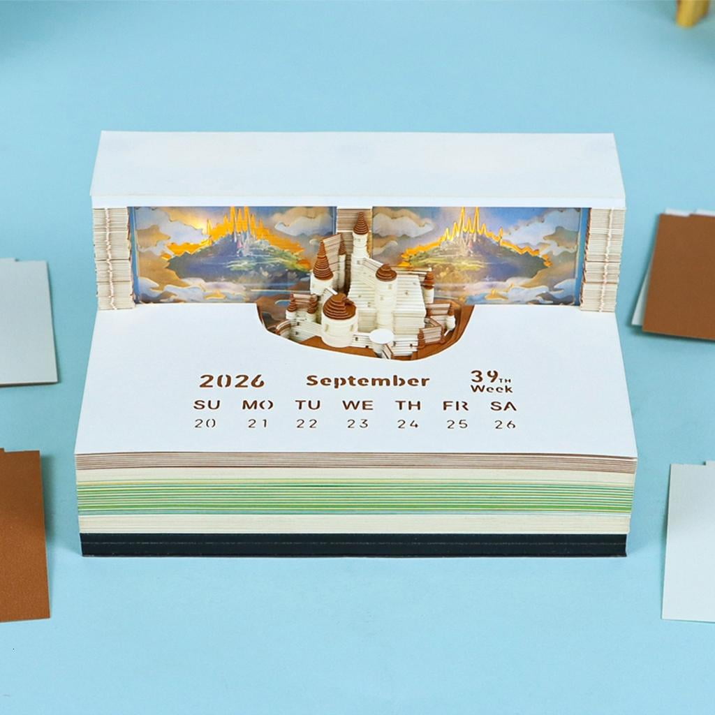 Giaone Decorative Heaven City Weekly Schedule Planner Ecological Special Paper Nite Use