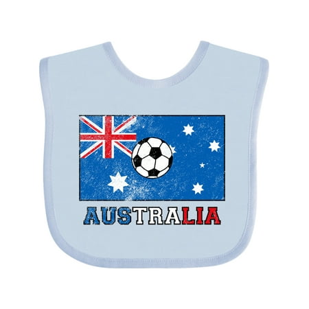 

Inktastic Australian Soccer Boys or Girls Baby Bib