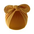 thumbnail image 4 of Turbante de algodón para bebé, niña y niño, gorro con nudo de flores, Orejas de conejo, gorros para recién nacidos, accesorios para el cabello para niños pequeños, 4 of 4