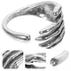 thumbnail image 3 of EeaseMX Anillo de mano con calavera, anillo gótico, anillo de apertura ajustable, anillo de estilo moderno, joyería, 3 of 7