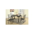 thumbnail image 2 of Modish Feast 5 Pieces Dining Set In Black And Gray, 2 of 2