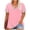 Pink, variant on Sexlip Women's T-Shirt Summer V-Neck Short Sleeve Loose Fit Great for Layering Comfortable Wear Suitable for Spring Weather Blue L