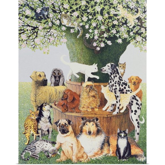 Great BIG Canvas | Rolled Pat Scott Poster Print entitled The Trysting Tree