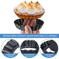 thumbnail image 3 of Set 8 formas de tarta pentru, KkvoGmle, Otel carbon, Baza detasabila, Negru, 3 of 5