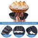 thumbnail image 3 of Set 8 formas de tarta pentru, KkvoGmle, Otel carbon, Baza detasabila, Negru, 3 of 5