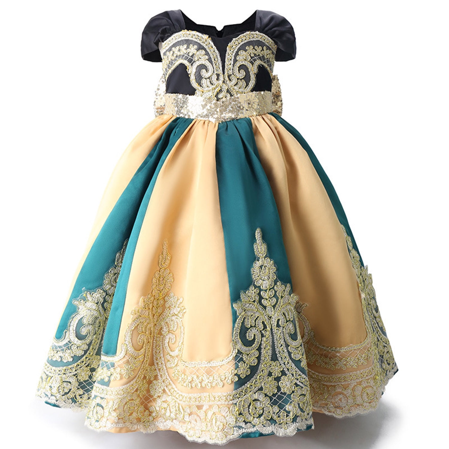 Robe De Princesse Halloween: Costume De Fête Des Filles Robe Princesse À Manches Longues Pour Déguisement Du Carnaval De Cosplay, Idéal Pour Les Petites Filles Du 6,2 € | DHgate