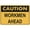 Warning Sign 1, variant on Caution Workers Overhead Metal Aluminum Sign 12 x 8 Inches - Weather Resistant, Waterproof, Suitable for Indoor Outdoor Use, Industrial/Commercial