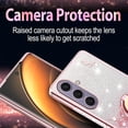 thumbnail image 4 of for Samsung Galaxy S25 Plus (Not S25) 6.7" Case, Flowers Floral Design Bling Clear Glitter Sparkle Diamond Soft TPU Silicone Cover with Ring Kickstand for Samsung Galaxy S25 Plus HSF-Pink, 4 of 14
