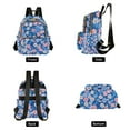 thumbnail image 4 of FORMRS Mini Backpack Purse for Women Travel Daypack Casual Shoulder Bag, Blue Daisy, 4 of 7