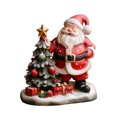 thumbnail image 1 of Escultura de Papá Noel de resina para decoración de jardín, 8 cm, 1 of 3