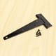 thumbnail image 3 of Bisagras de Puerta Resistentes de 8 Piezas de 6 Pulgadas Bisagras de Puerta con Bisagra de Cobertizo En T con Correa En T para Bisagras de Puertas de Madera (Negro), 3 of 5
