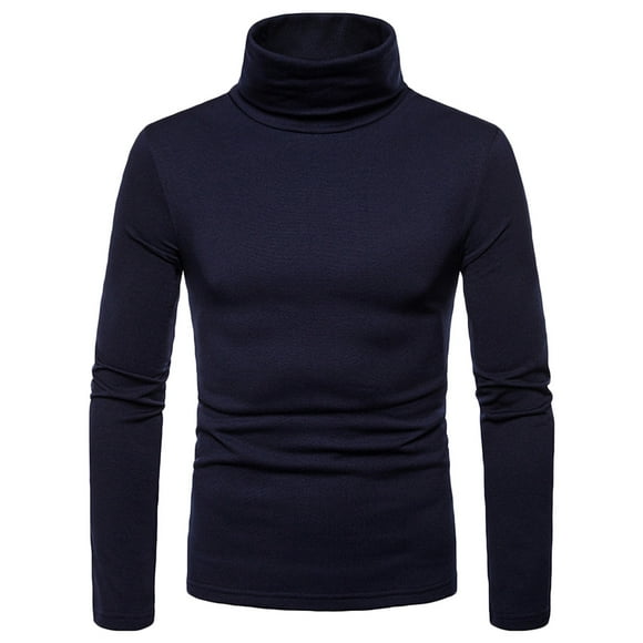 fartey Men's Turtleneck Sweater Casual Knitted Long Sleeve Slim fit Pullover Fall Winter Warm Solid Sweaters