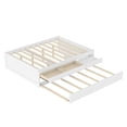 thumbnail image 5 of Bellemave Full Size Platform Bed with Storage Drawers, Wood Full Bed with Trundle, Full Daybed with Drawers for Teens, Adults, White, 5 of 10
