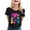 Black, variant on Womens Retro 80s Graphic Tee I Love The 1980s Crewneck Short Sleeve T Shirt Neon Party Casual Summer Tops