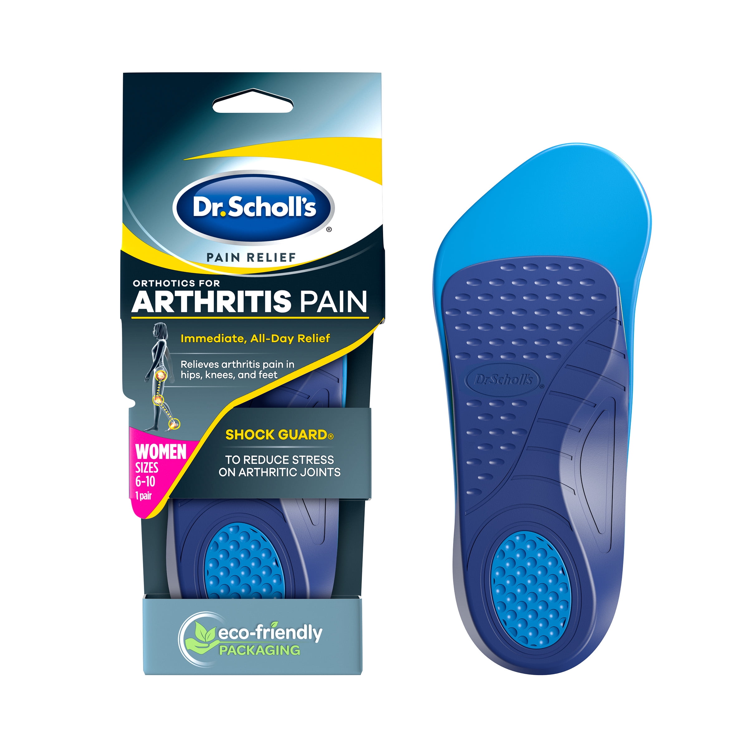 1 Pair 3 Pack Scholl’s Pain Relief Orthotics for Heel for Women Dr 
