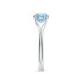 thumbnail image 3 of Angara Natural 1.12 Ct. Aquamarine Solitaire Ring in 14K White Gold for Women (Ring Size: 10), 3 of 10