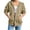 BST48-Khaki, variant on Hoodies For Women Full Zip Up Fall Casual Fashion Jackets With Pockets Lightweight 3/4 Sleeve Oversized Preppy Sweatshirts Sky Blue S