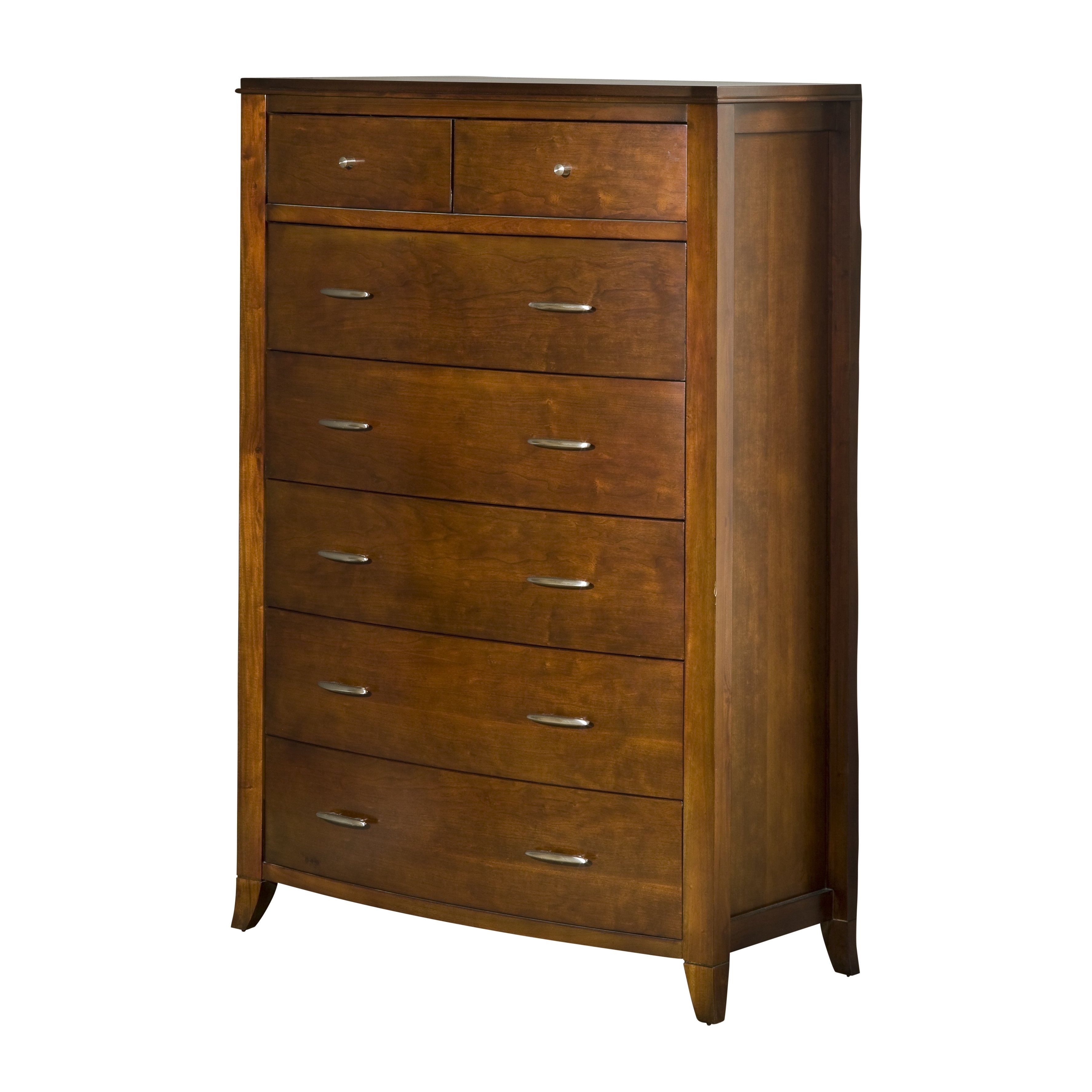 Viven 6PC E King Bed, 2 Nightstand, Dresser, Mirror & Chest Set in Mahogany Spice - image 2 of 6