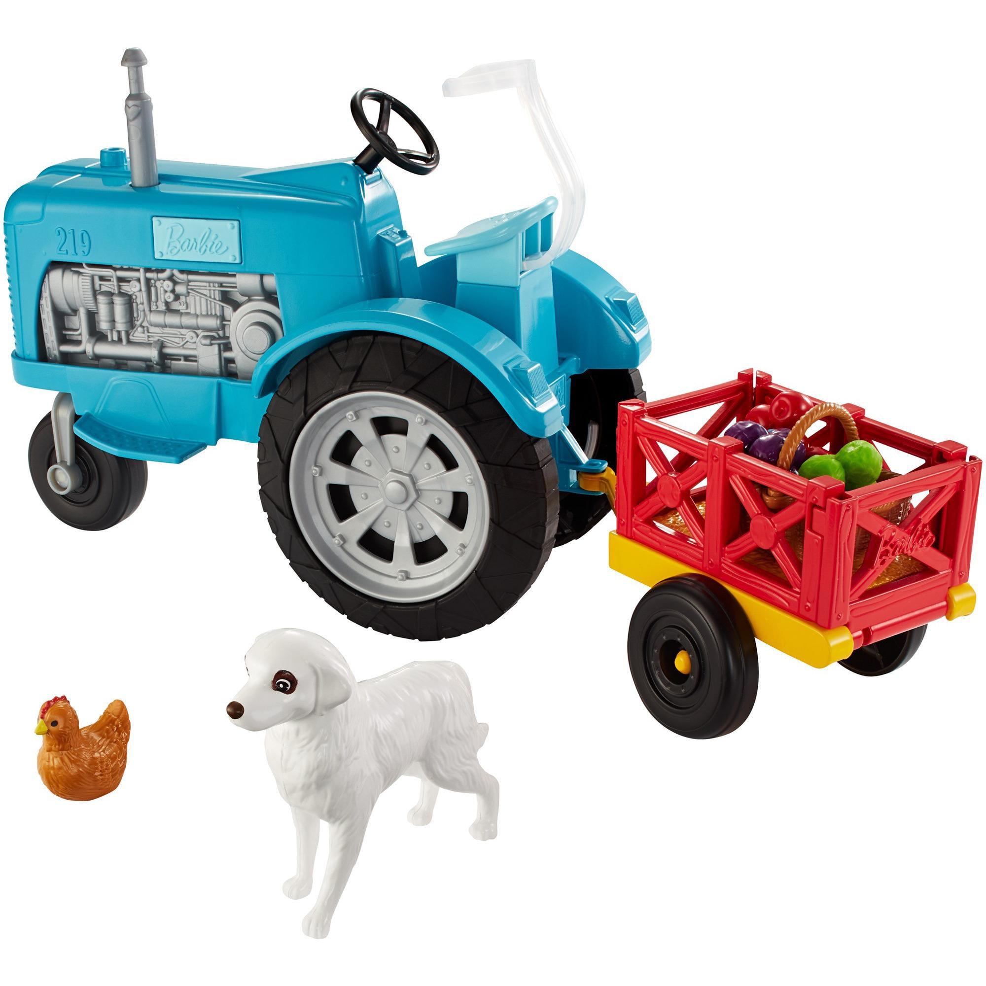twist Hoeveelheid geld Plateau Barbie Sweet Orchard Farm Toy Tractor and Wagon Playset with 2 Animals and  More - Walmart.com