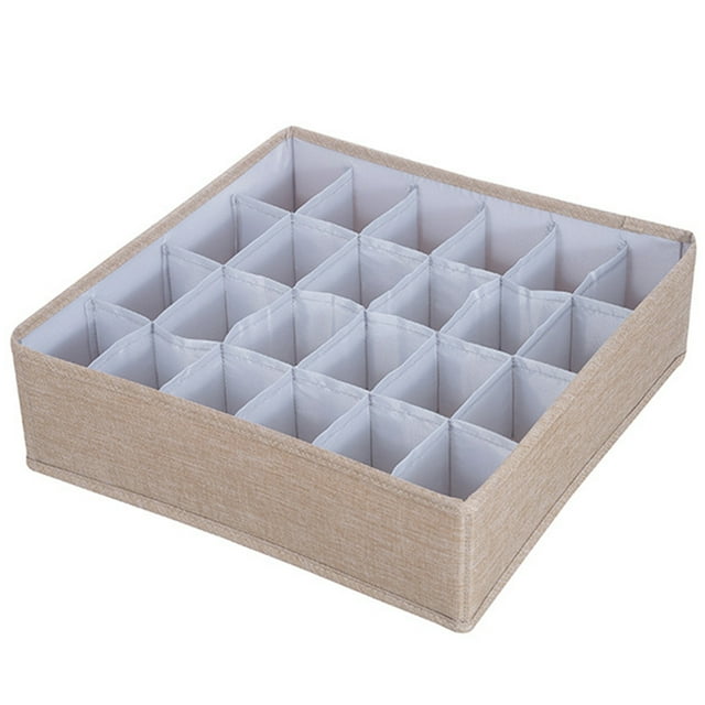 Coofit Underwear Organizer Divider Foldable: Large Socks Drawer Organizer Storage Box