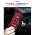 thumbnail image 3 of LeYi Compatible for iPhone XR Case, iPhone XR Case for Women Men, [Military-Grade] Phone Case with Ring Kickstand for Apple iPhone XR, Red, 3 of 9