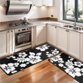 thumbnail image 3 of Kitchen Rugs Sets Of 2,Pioneer Flower Floral Print Pattern Anti Fatigue Kitchen Mat Rugs Non Slip Washable,Decorative Kitchen Floor Mats for Kitchen,Sink,Laundry,17"x47"+17"x47", 3 of 5