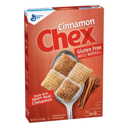 Cinnamon Chex Cereal, Gluten Free Cereal, 12.1 oz Box