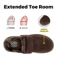 thumbnail image 5 of Zapatillas FitVille de ajuste ancho para hombre, zapatos de casa de felpa antideslizantes, correas ajustables, zapatillas de invierno para interiores y exteriores con soporte para arco, 5 of 5