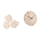 thumbnail image 5 of Adorno de pared creativo con hojas de palma y reloj de pared de madera maciza, ideal para baños, restaurantes y oficinas con temática de selva, 5 of 7