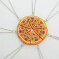 thumbnail image 2 of HOOUN Pizza pendant necklace men women family friendship friends gift jewA-lq@, 2 of 7