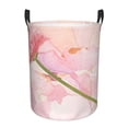 thumbnail image 2 of YFYANG Waterproof Laundry Hamper, Pink Rose Art Laundry Basket Oxford Fabric with Handle Foldable, S, 2 of 8