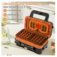 thumbnail image 4 of 1200W Waffle Maker with Removable Non-Stick Plates, Panini Grill Press with 5-Gear Temperature Control, 3-in-1 Sandwich Maker for Breakfast, 4 of 8