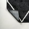 thumbnail image 6 of JONATHAN Y SUPERSOFT 5' Round Area Rug, Cole Minimalist Diamond Trellis - Black/White, SEU102A-5R, 6 of 9
