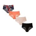 thumbnail image 4 of B2Body Women's Elastic Waist Beautiful Lace Panties Underwear Pack Of Four 0906 (L), 4 of 4