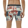 thumbnail image 4 of Disketp Patchwork In Country Style Men's Boxer Briefs Men’s Underwear Boxer Briefs for Men, 4 of 7