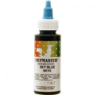 Chefmaster Liqua-Gel Food Colour - Sky Blue, 2.3 oz