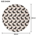 thumbnail image 6 of Cute Dachshund Round Tablecloth 60"x60",Wrinkle Wipeable Table Cloth for Kitchen Dining Room Picnic Patio Party, 6 of 6
