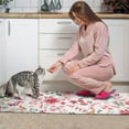 thumbnail image 3 of Pioneer Flower Floral Print Pattern Kitchen Rugs Sets Of 2,Anti Fatigue Kitchen Mat Rugs Non Slip Washable,Decorative Kitchen Floor Mats for Kitchen,Sink,Laundry,17"x30"+17"x47", 3 of 7
