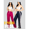 thumbnail image 4 of Set De Dos Pants De Mujer Pantalones Anchos Casual O Elgante Pans Stretch, 4 of 5