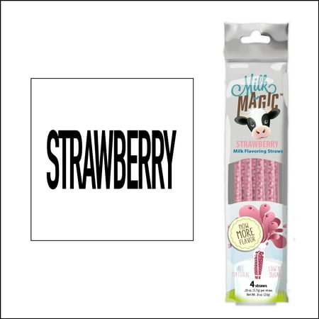Milk Magic Strawberry Milk Flavoring Straws 24 Count